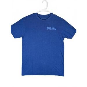 Subaru Boxer Engine Graphic T Shirt Logo Short Sleeve Mens Small Blue